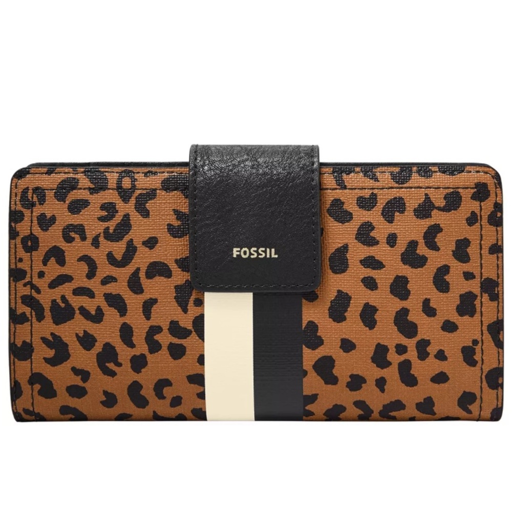 Fossil Logan Tab Clutch with Stripe